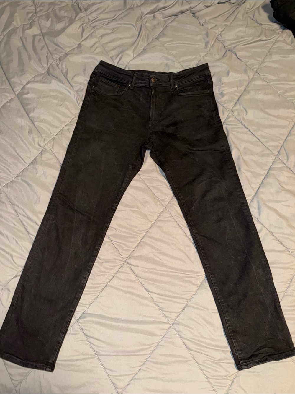 H&M Regular Fit Jeans in Black Waist 34/32